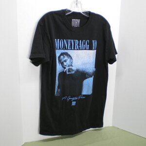 Moneybagg Yo, A Gangsta's Pain, Black Tee Shirt, Size Medium